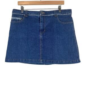 Vintage High Sierra Skort Womens 12 Jean Mini Y2K Retro Festival Indie Sleaze
